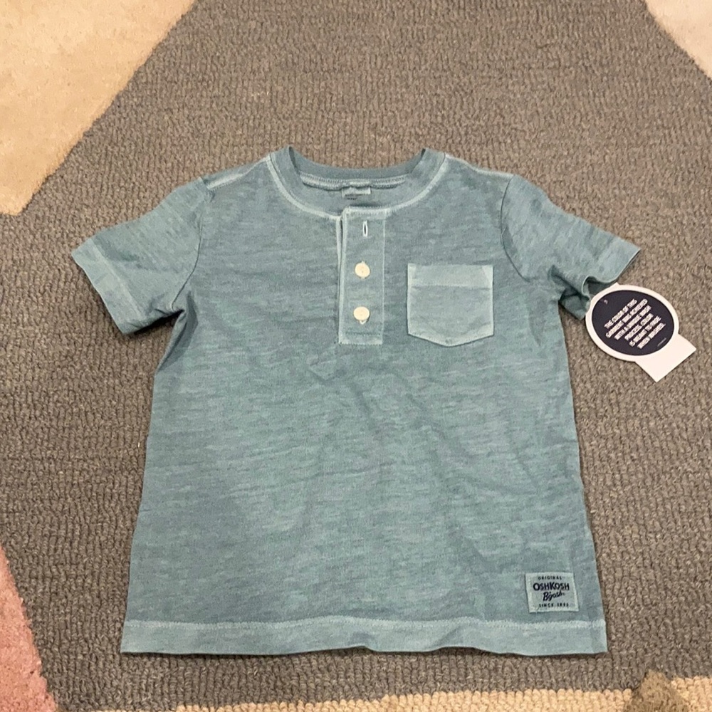 Osh kosh henley seafoam green